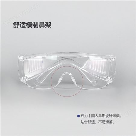 HU/呼享 HU116AF 聚碳酸酯材质访客用防冲击防起雾护目镜