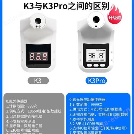 k3全自动免接触电子感应红外测温仪带移动三角支架北京欢迎