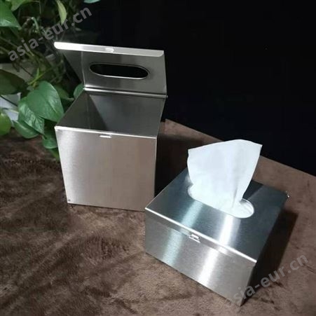 304不锈钢加厚纸巾盒抽纸盒包边设计 防水防腐防生锈